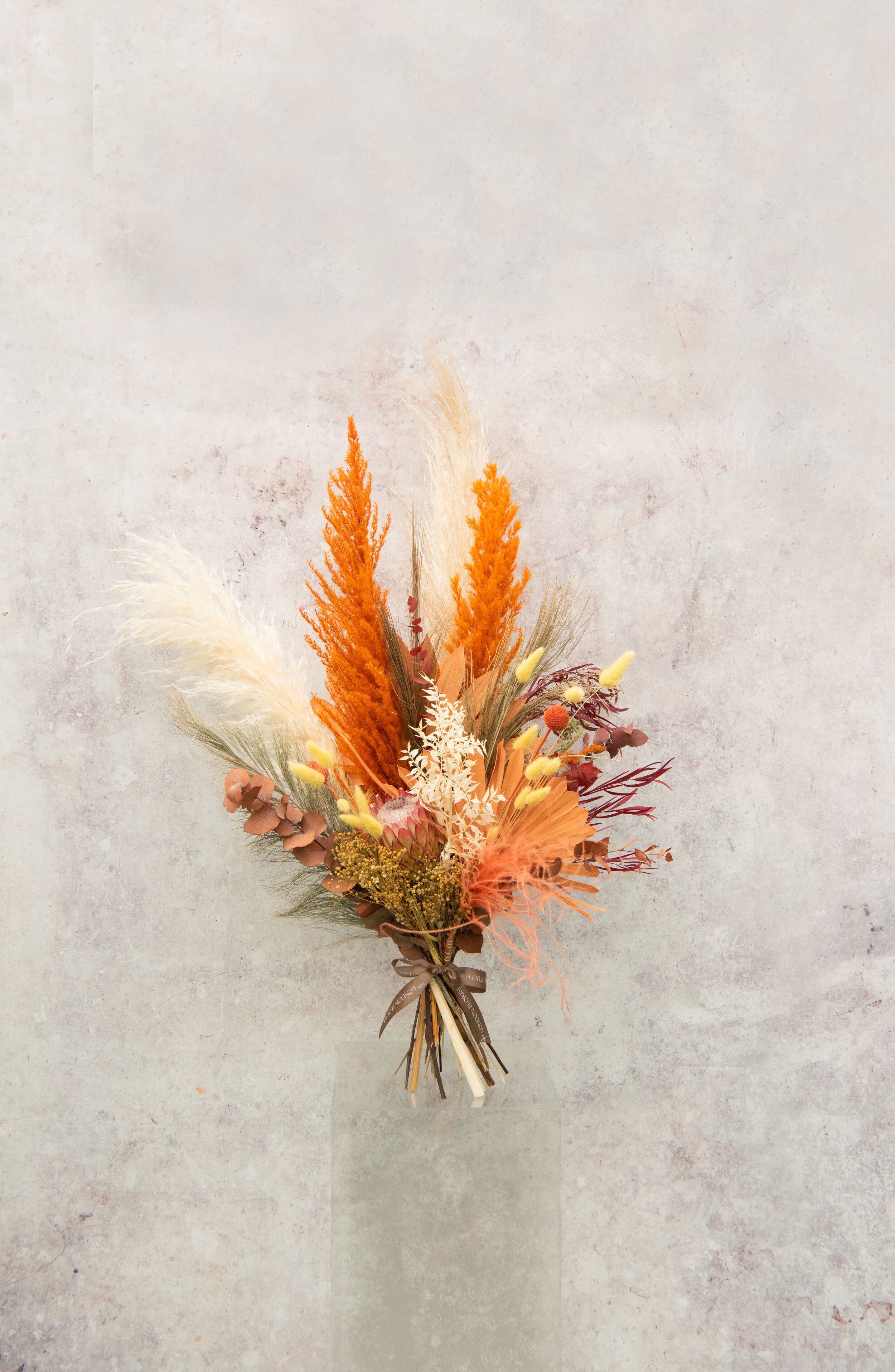 Petite Mini Colorful Dried Flower Bouquet, Dry Floral Bouquet